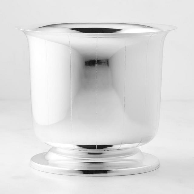 Aerin Silver Radial Cachepot, 5.5"