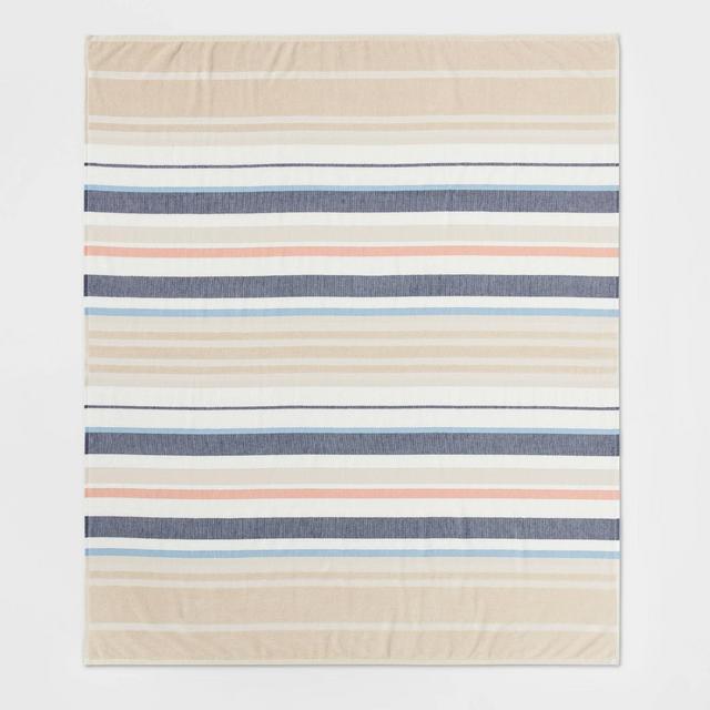 Striped Oversized Beach Towel Cream - Threshold™