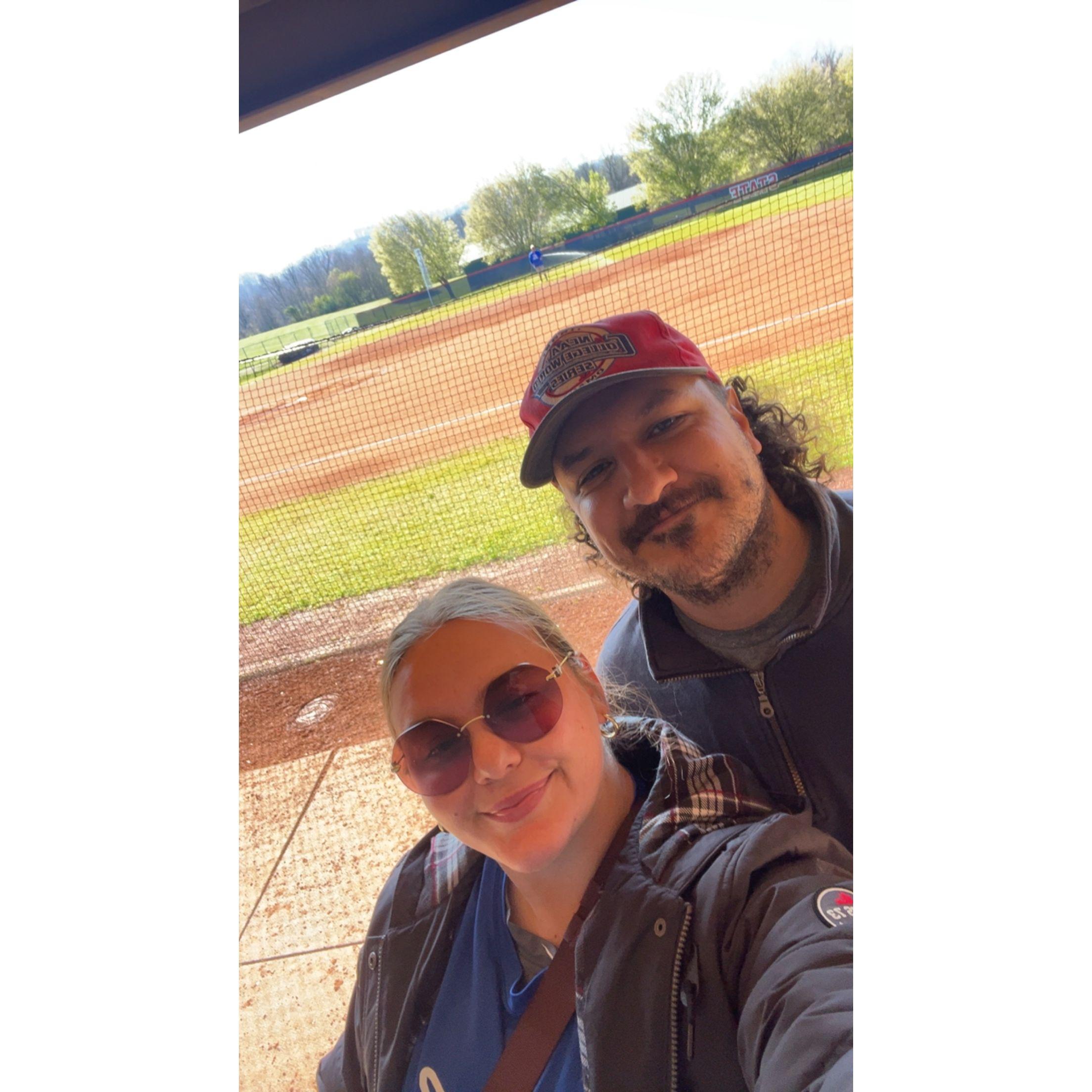 Pitching coach and assistant to the pitching coach...you can decide who is who