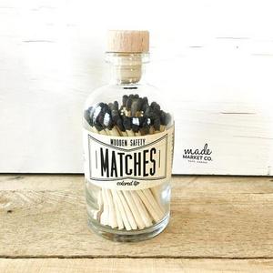 Vintage Apothecary Black Matches - 80 ct.