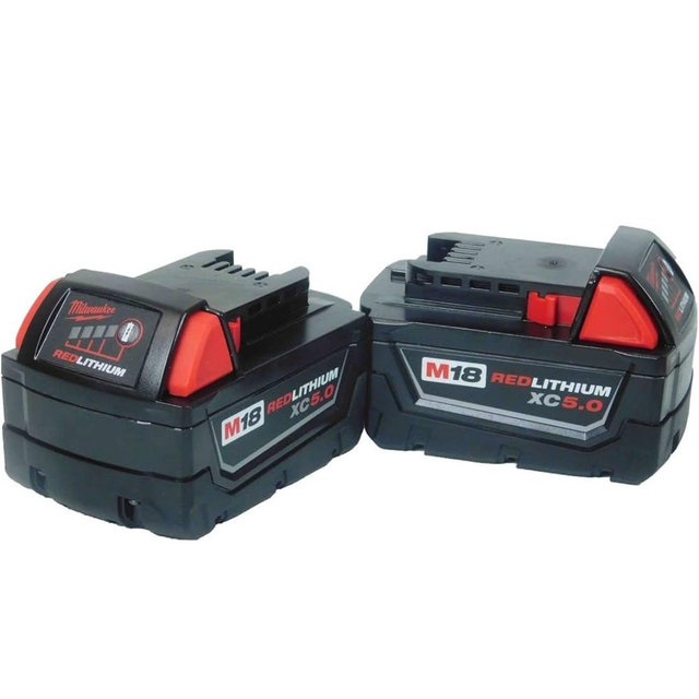Milwaukee M18 48-11-1850 5.0 AH Batteries 5.0 18V 48-11-1852 (2 pack)