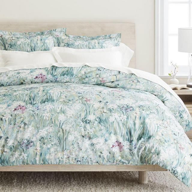 Giverny Fleur Organic Percale Duvet Cover, King/Cal. King