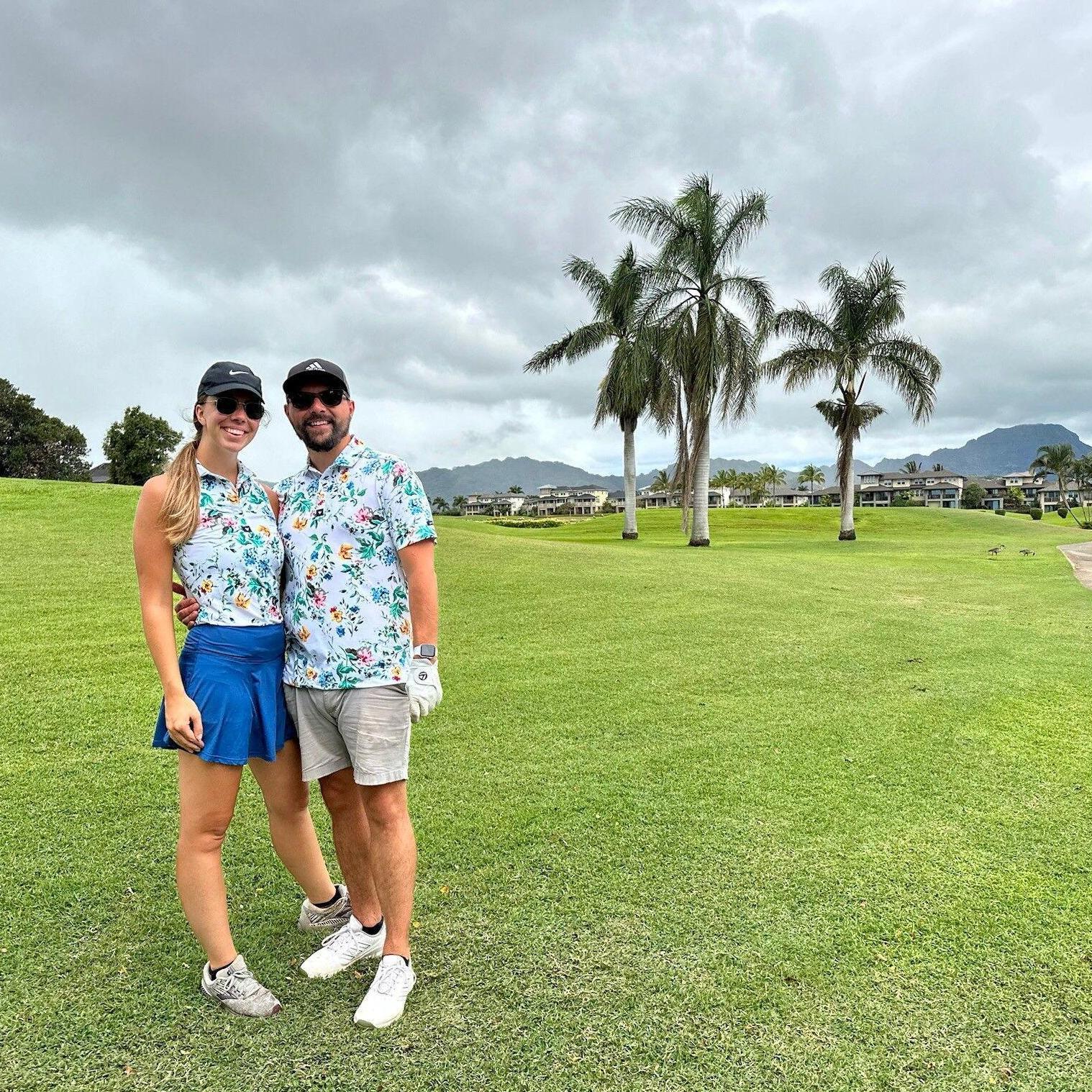 Golfing in Hawaii