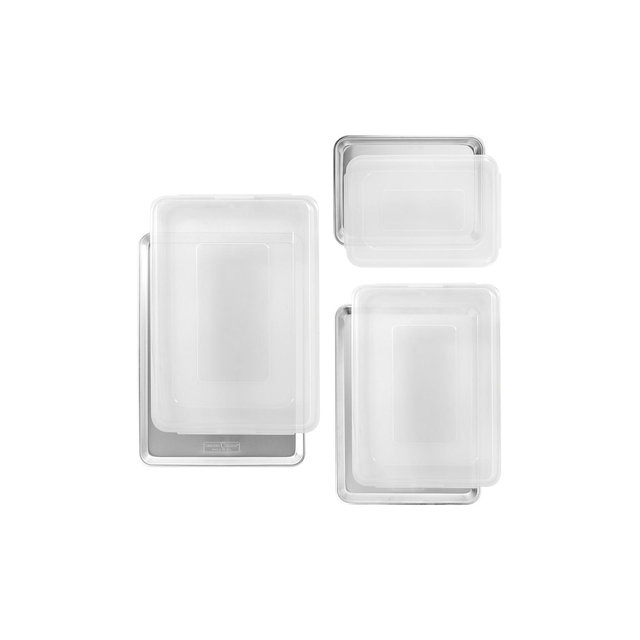 Nordic Ware Naturals 6 Piece Baking Sheet & Lid Set