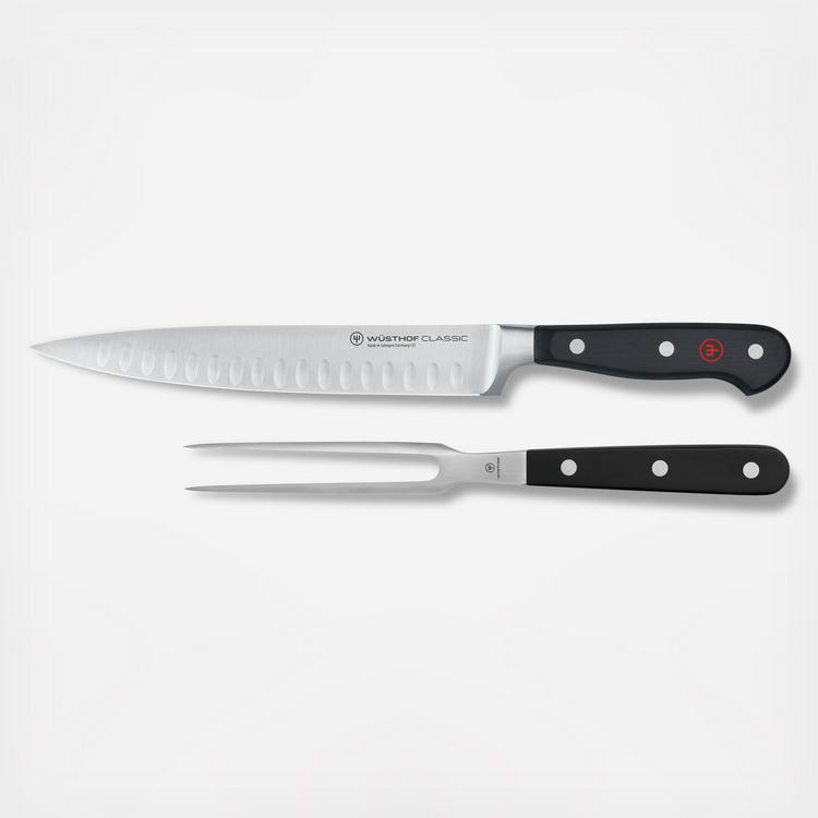 Wüsthof, Classic 2-Piece Hollow Edge Carving Knife Set | Zola