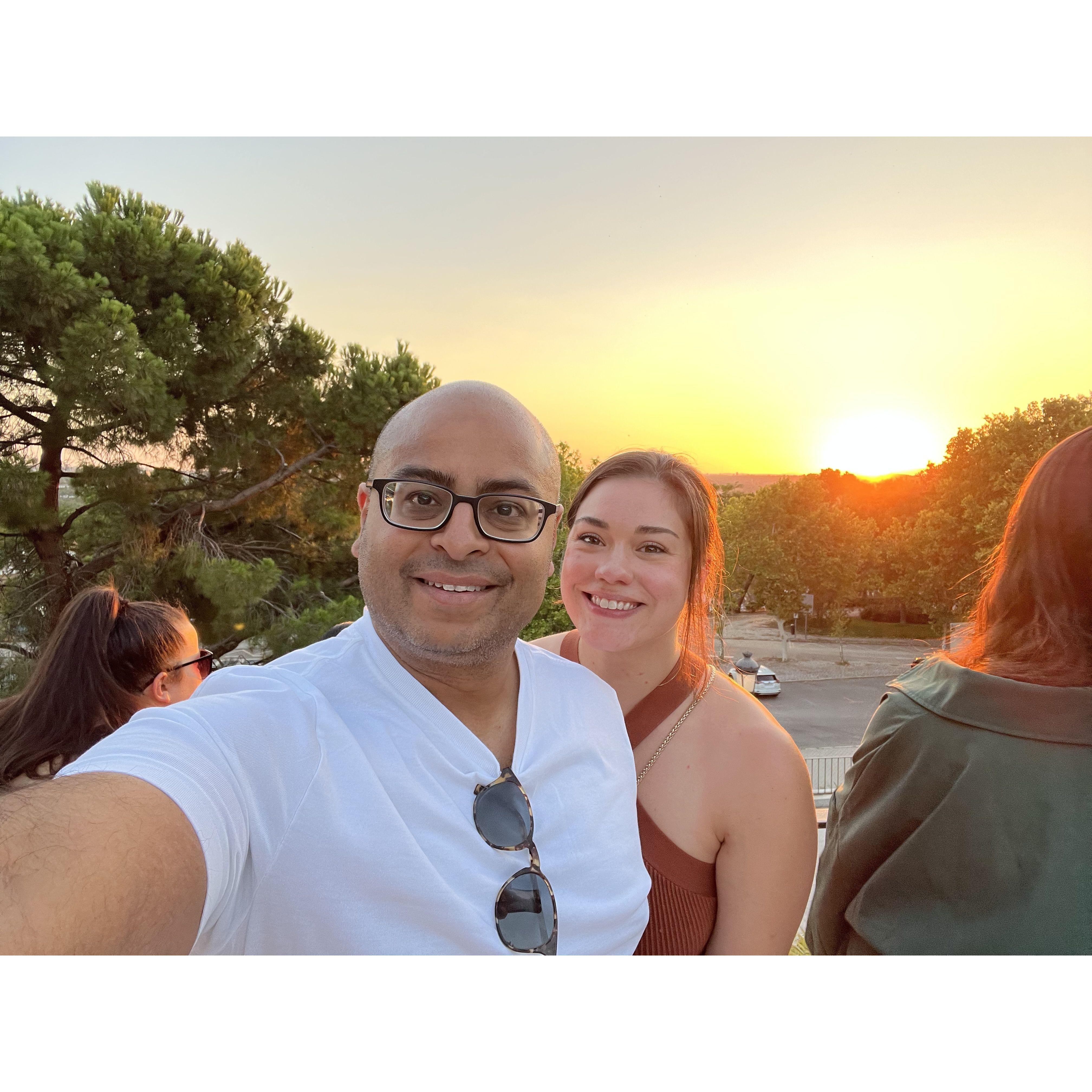 Sunset in Madrid, August 2023