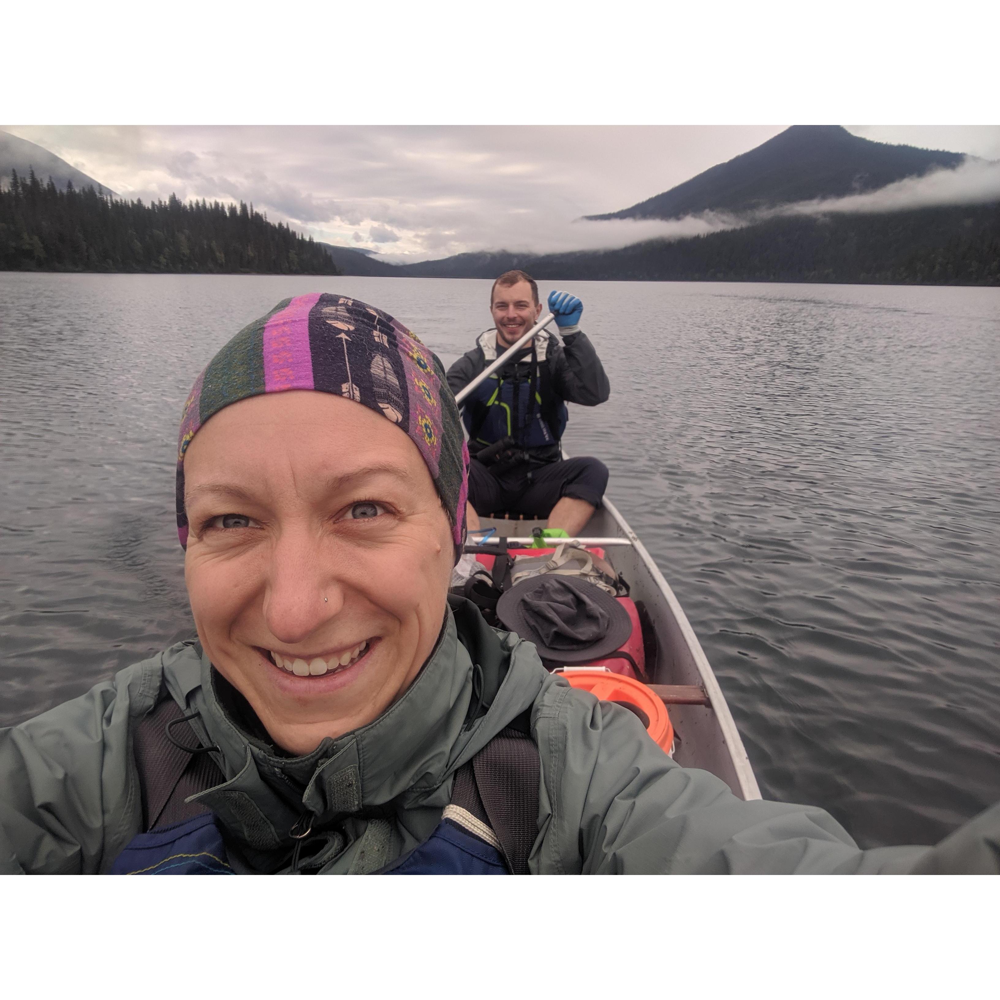 We spent 6 days in a canoe without throwing each other in the icy Canadian lake. If that isn't love...