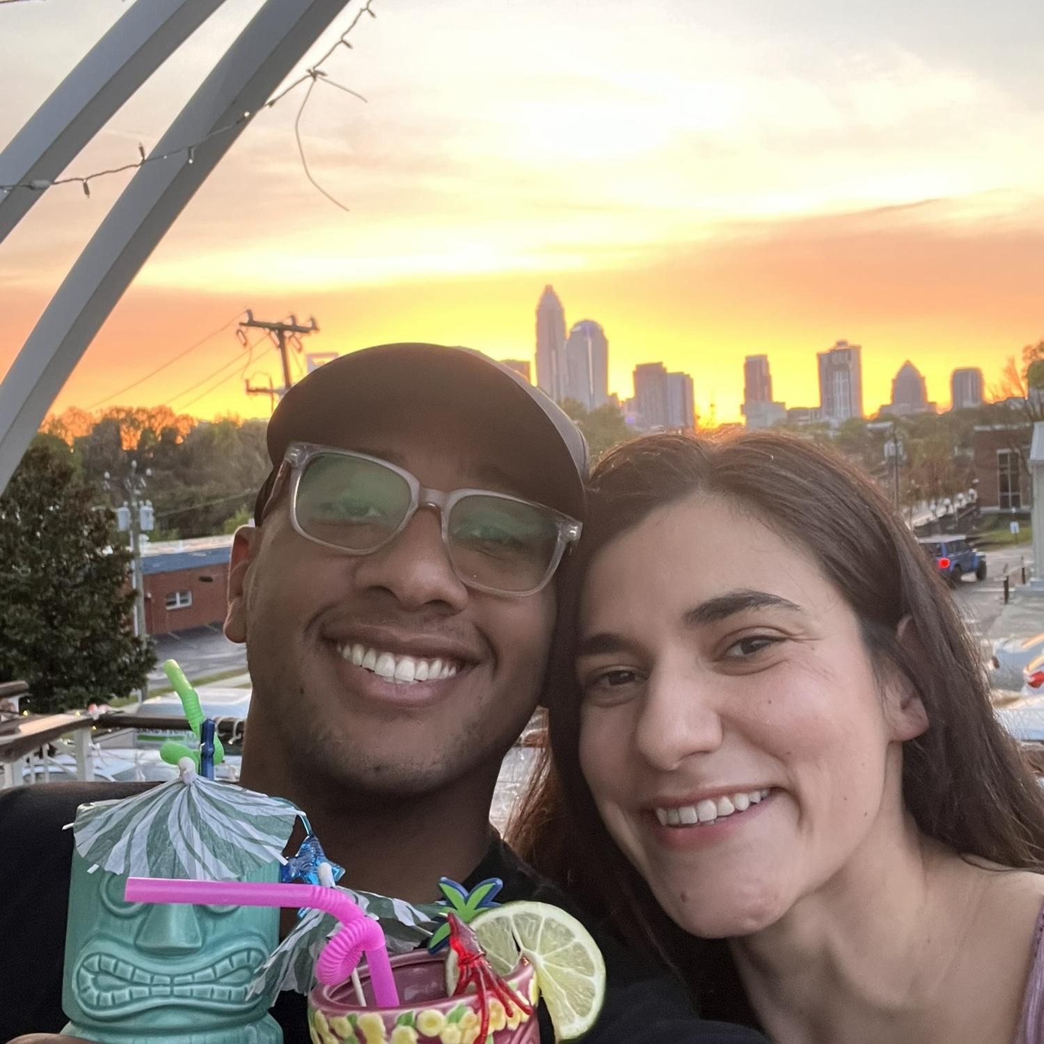 Rooftop drinks during salsa class. That tradition didn’t last long, but we enjoyed it while it lasted