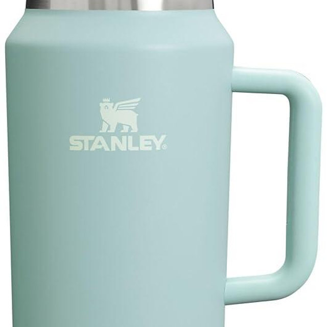 STANLEY Quencher H2.0 Tumbler with Handle & Straw 64 oz | Flowstate 3-Position Lid | Large Capacity for Travel & Sports | Insulated Stainless Steel Cup | BPA-Free | Seafoam