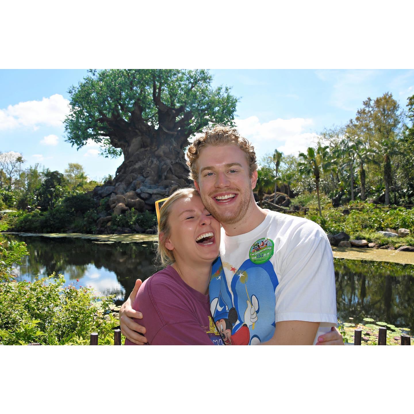 On our last trip to Disney!