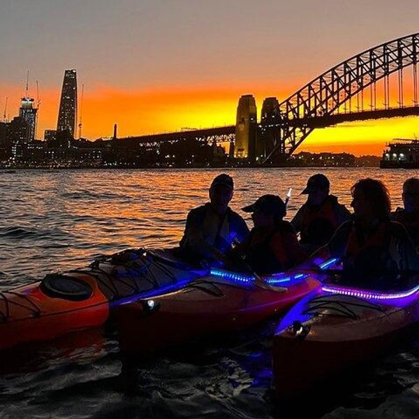 Sunset Paddle in Sydney on Honeymoon