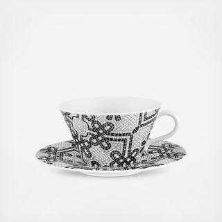Calcada Portuguesa Tea Cup & Saucer, Set of 2