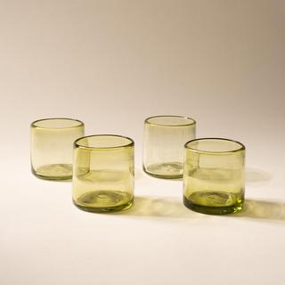 Hand-Blown Short Tumbler, Set of 4