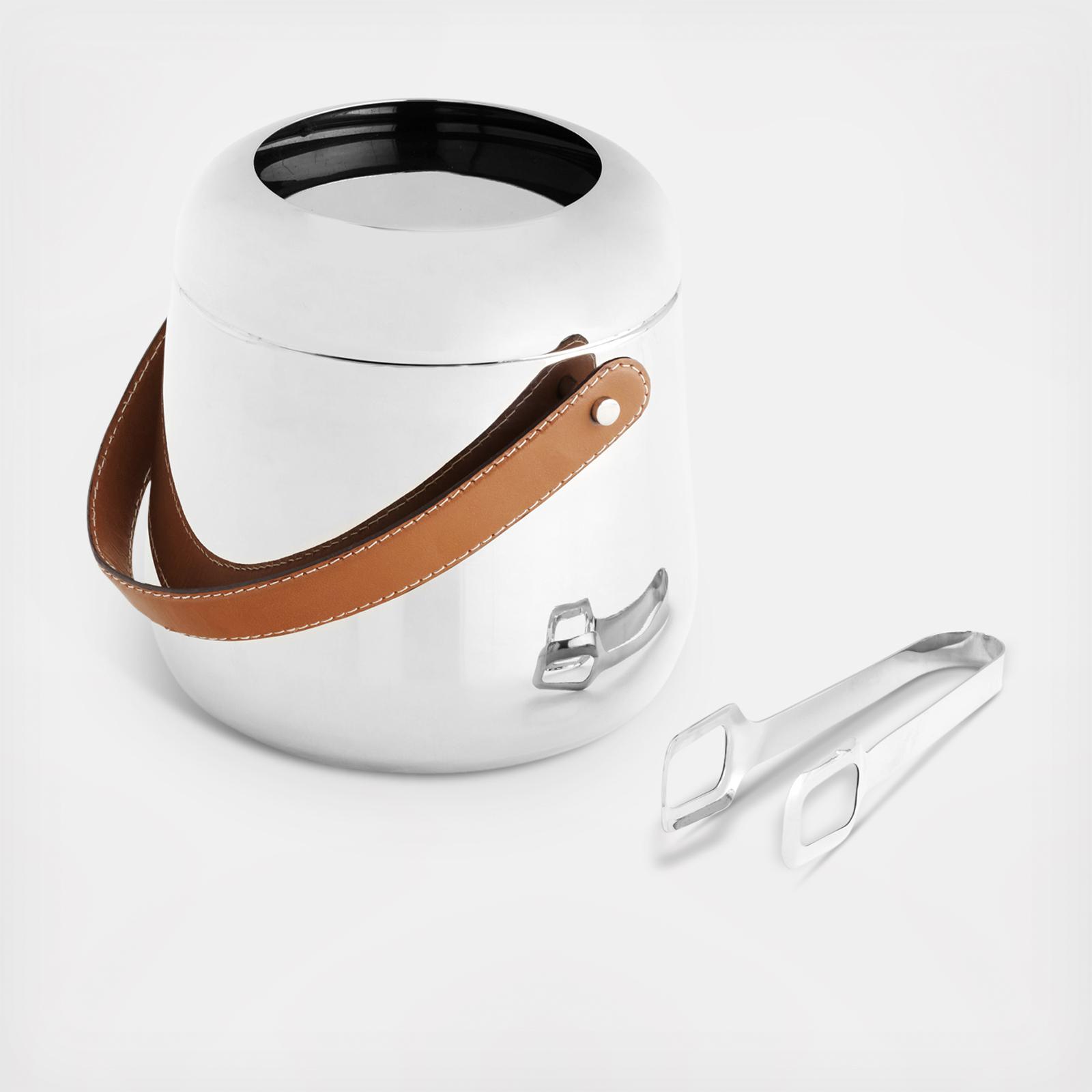 Nambé Tahoe Ice Bucket with Tongs - Thumbnail 2