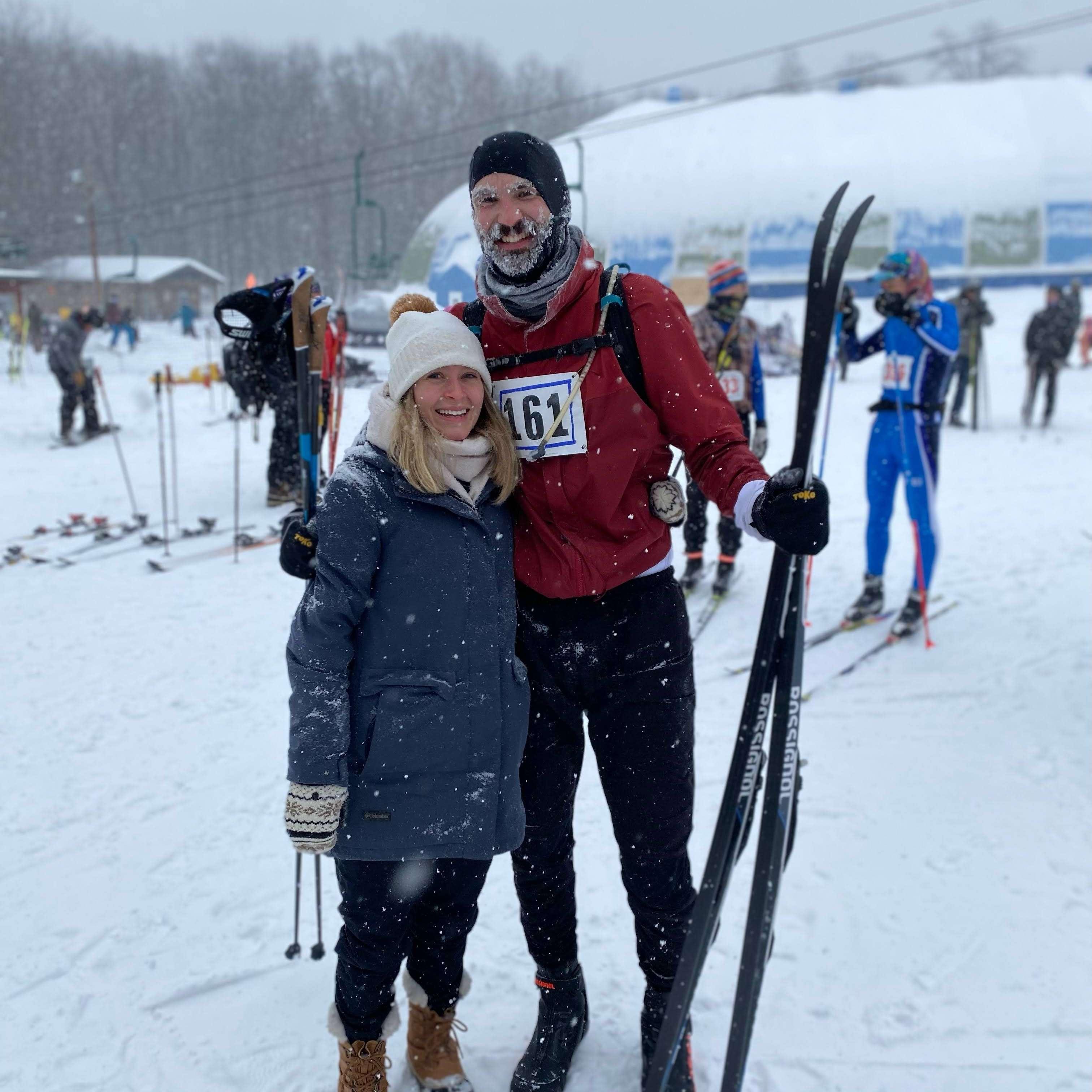 Mt Ashwabay, WI, 2022 - XC Ski race!