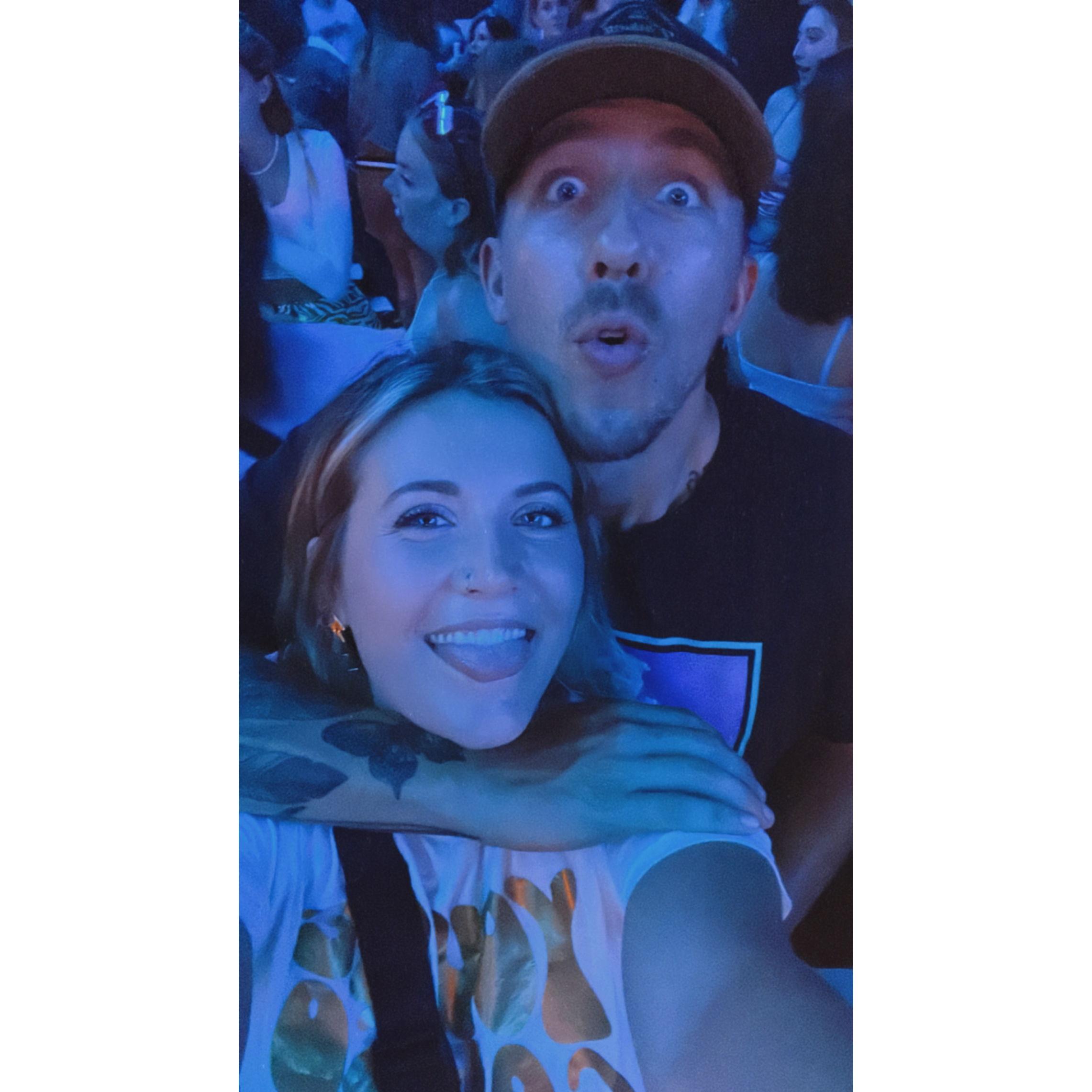 Date night at Mahall's for a One Direction dance party (Kaitlin's idea)