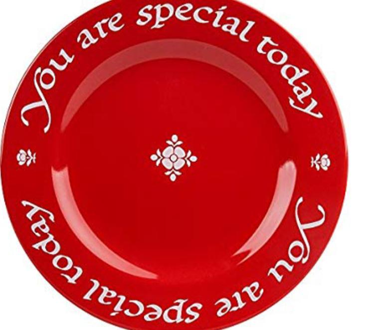 Waechtersbach Plate, You Are Special Today Red Plate