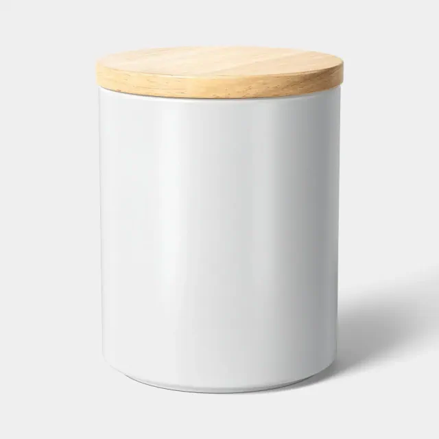 Stella 46 fl oz Ceramic Small Canister White - Threshold™
