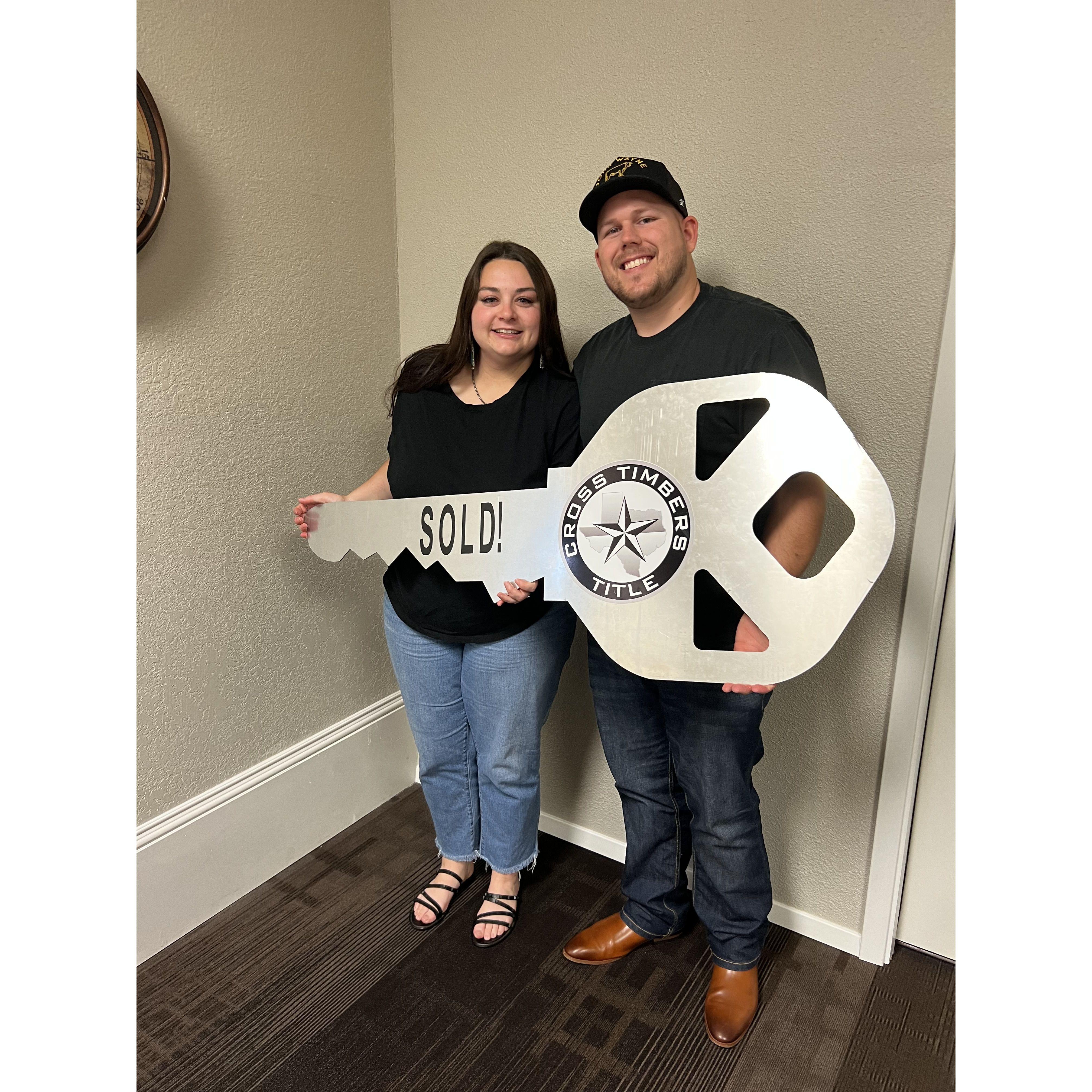 We bought our first house together!!