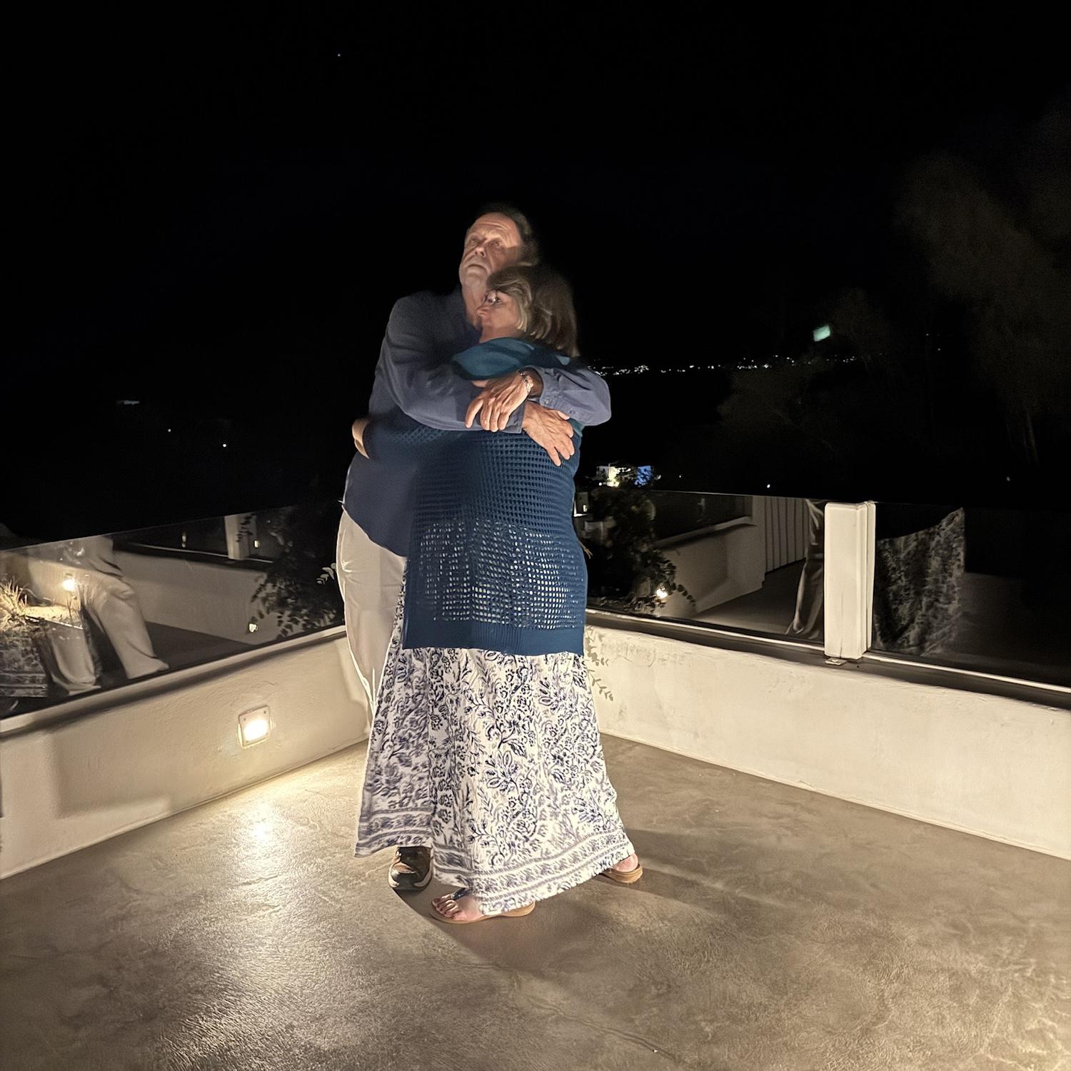 My dad and stepmom enjoying a slow dance