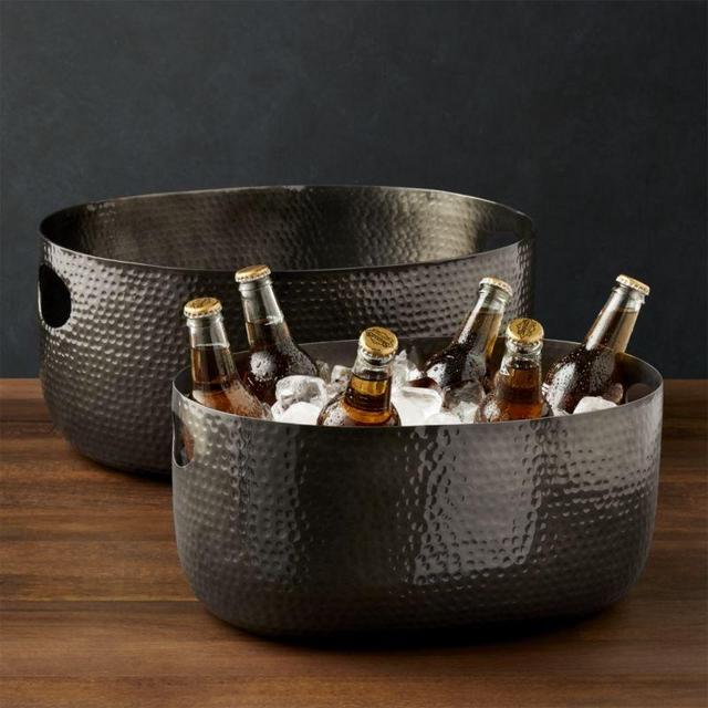 Crate&Barrel - Bash Graphite Beverage Tub
