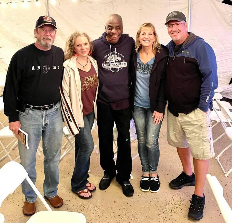 We have had some of the best times meeting funny people with Doug and Cindy. Jimmy “JJ” Walker at Snook’s in Englewood, FL.