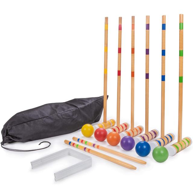 Crown Sporting Goods Six-Player Travel Croquet Set