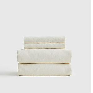 Cotton Sheet Set in Ivory
