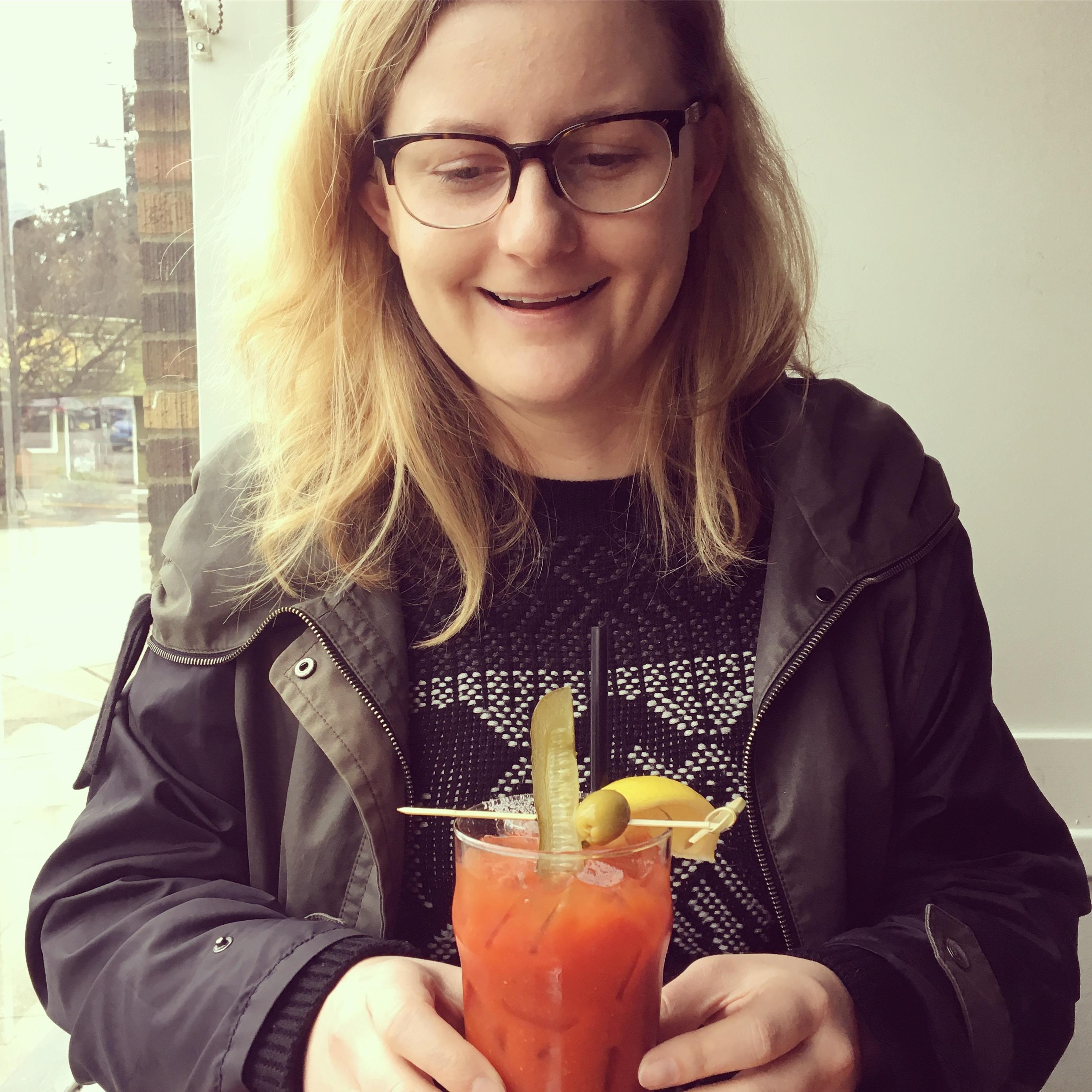 Feb 2017 // Find someone who looks at you the way Sally looks at this bloody mary.