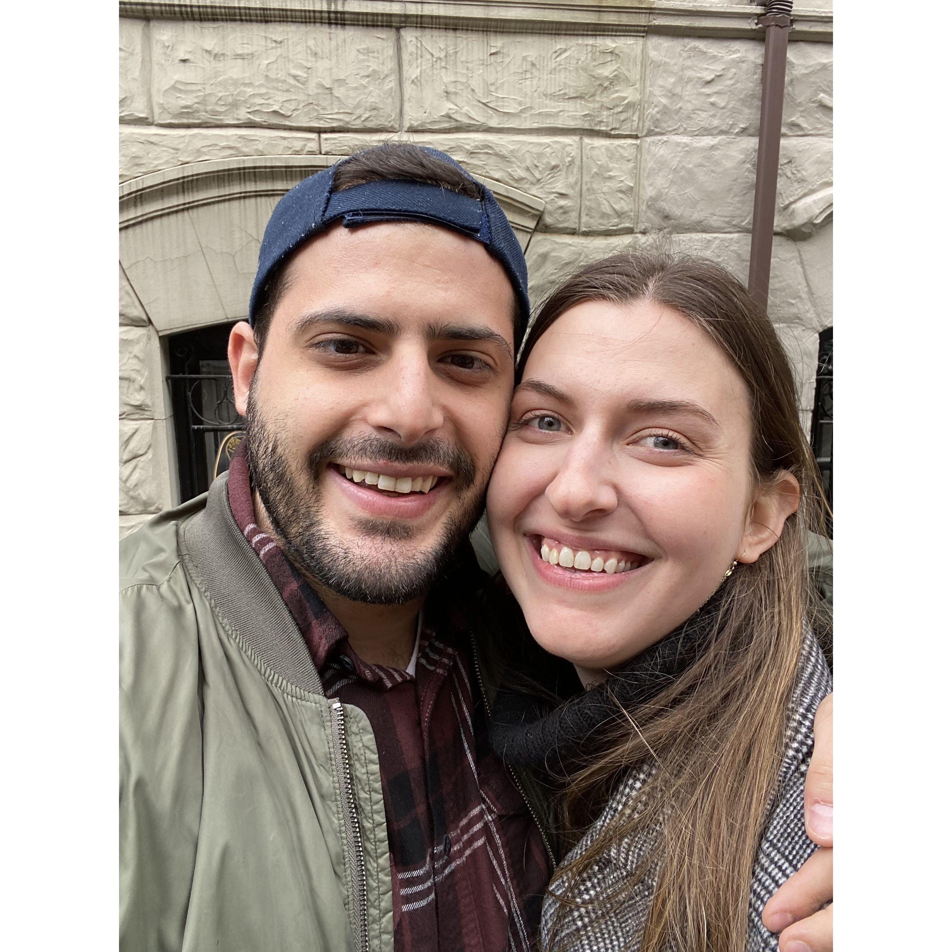 2 years of long distance, traveling between Boston and NYC!