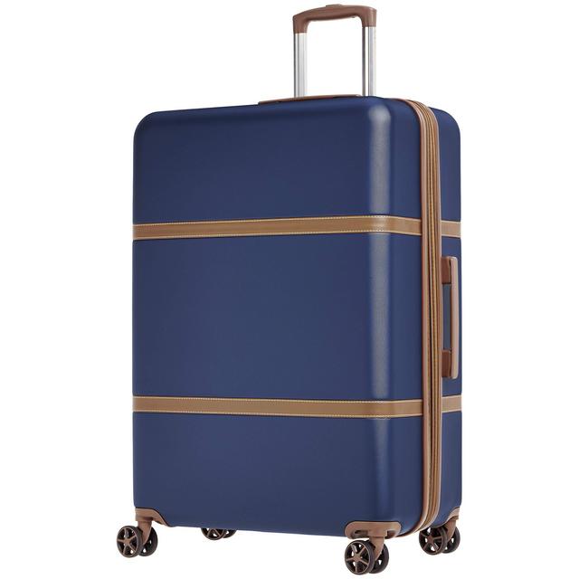 AmazonBasics Vienna Luggage Expandable Suitcase Spinner, 28-Inch, Blue