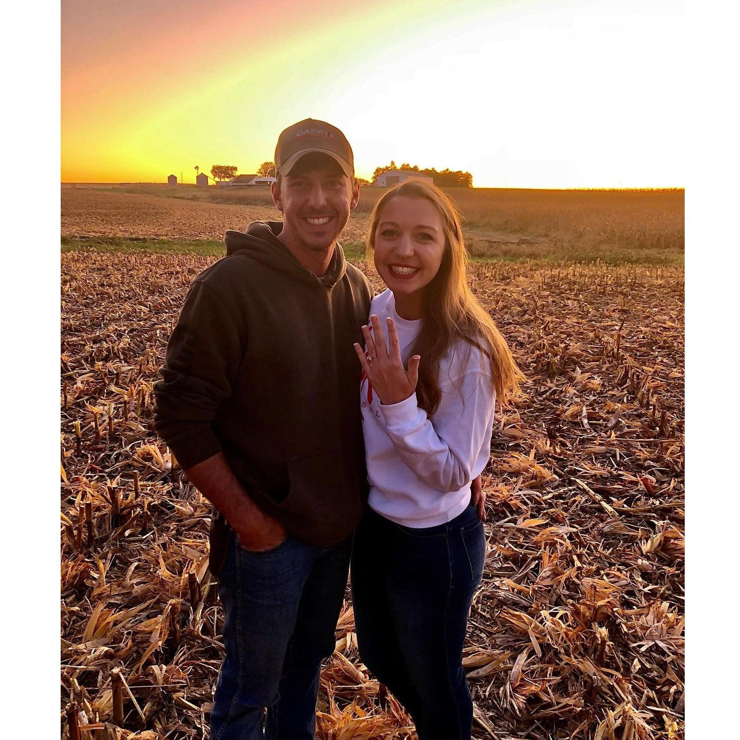 He finally popped the question! October 2019