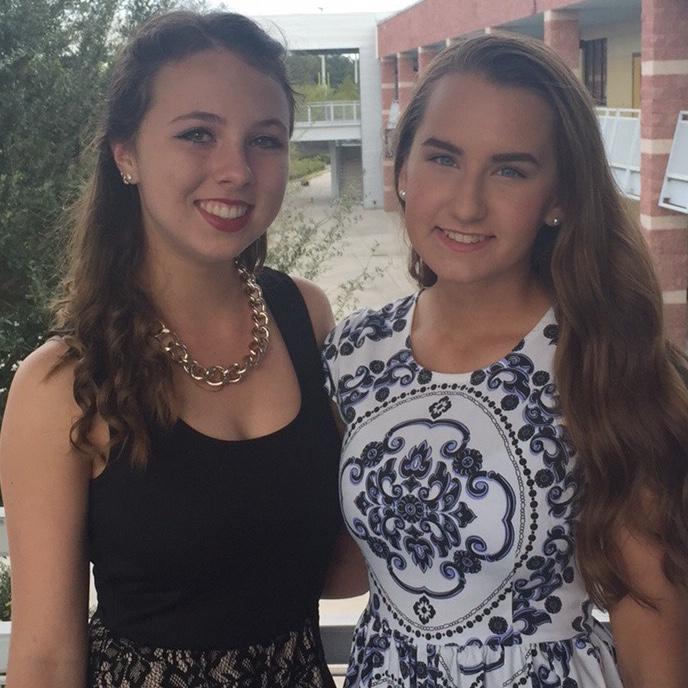 Hailey and her maid of honor in sophomore year of high school!
