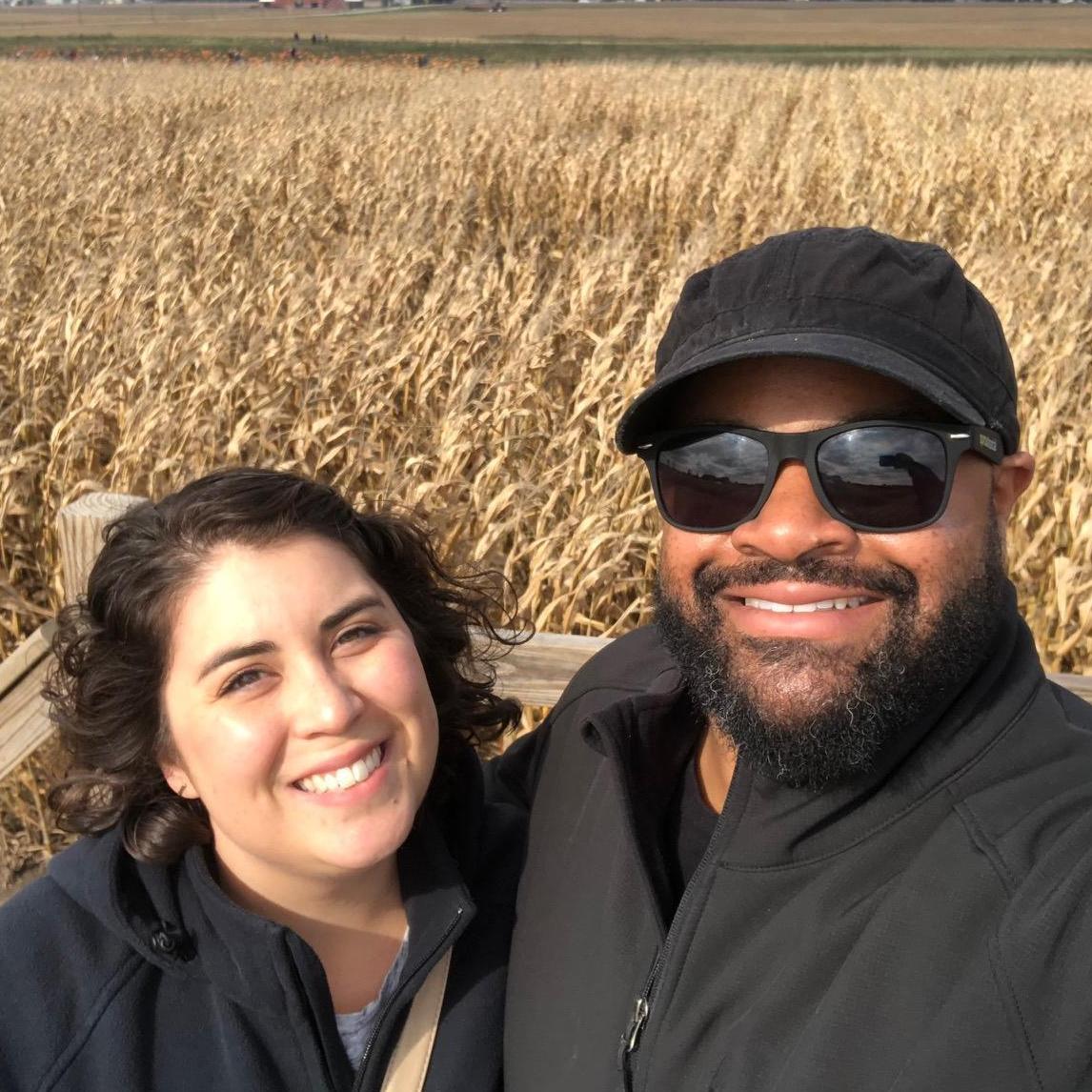 Top of the corn maze last fall.