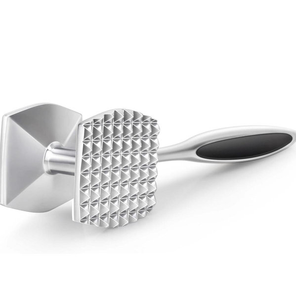 KitchenAid Gourmet Multi Sided Meat Tenderizer for Pounding Meats, Nuts, Shellfish, ect, Hang Hole for Easy Storage, Hand Wash, One Size, Black
