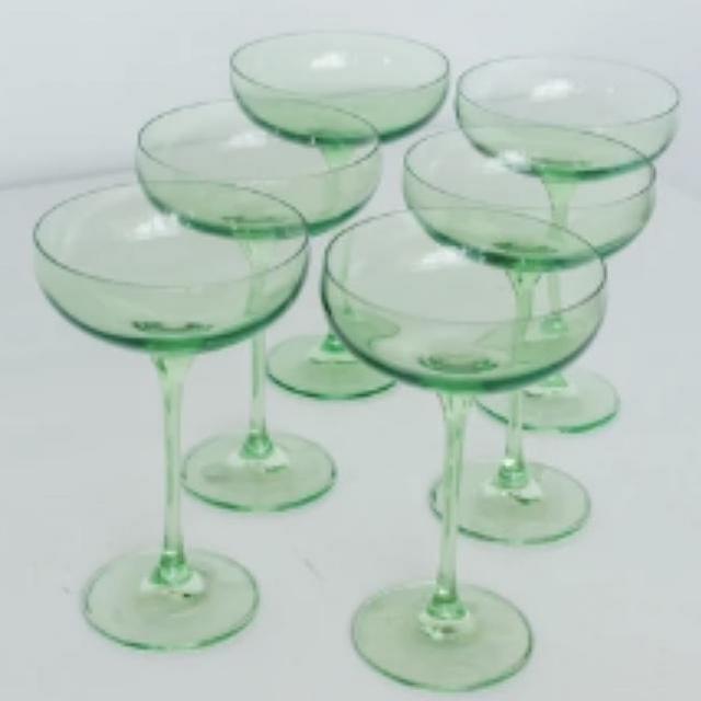 The Ivy House - Estelle Champagne Coupe Mint Green