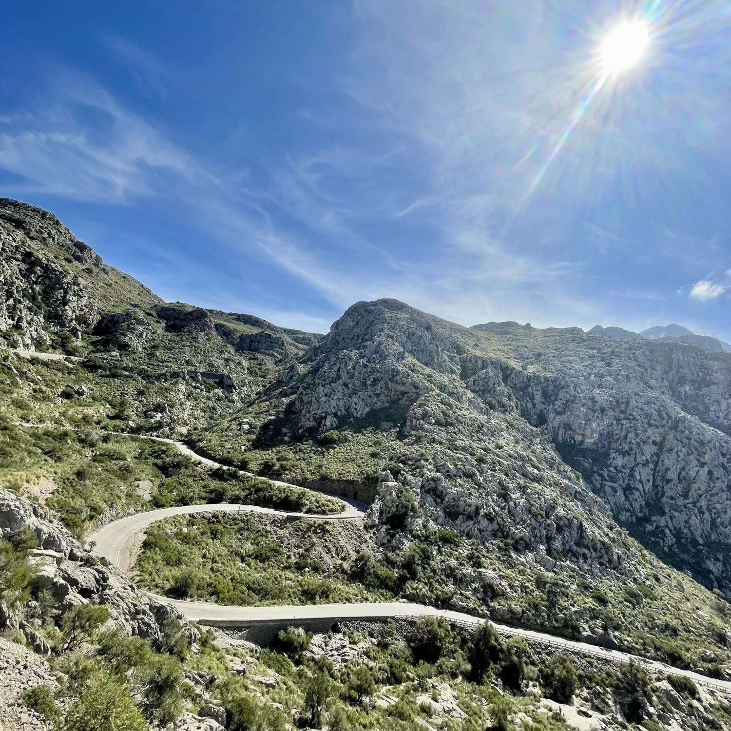 The famous drive in Mallorca, "Road to Sa Calobra," refers to the MA-2141. The entire drive is gorgeous, but you have to be willing to brave the narrow, winding mountain roads with hairpin turns!