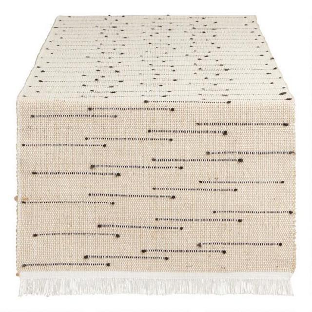 Black Dot Arusha Table Runner