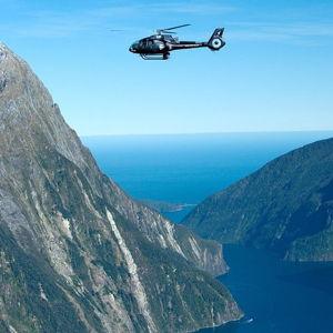 Helicopter in New Zealand