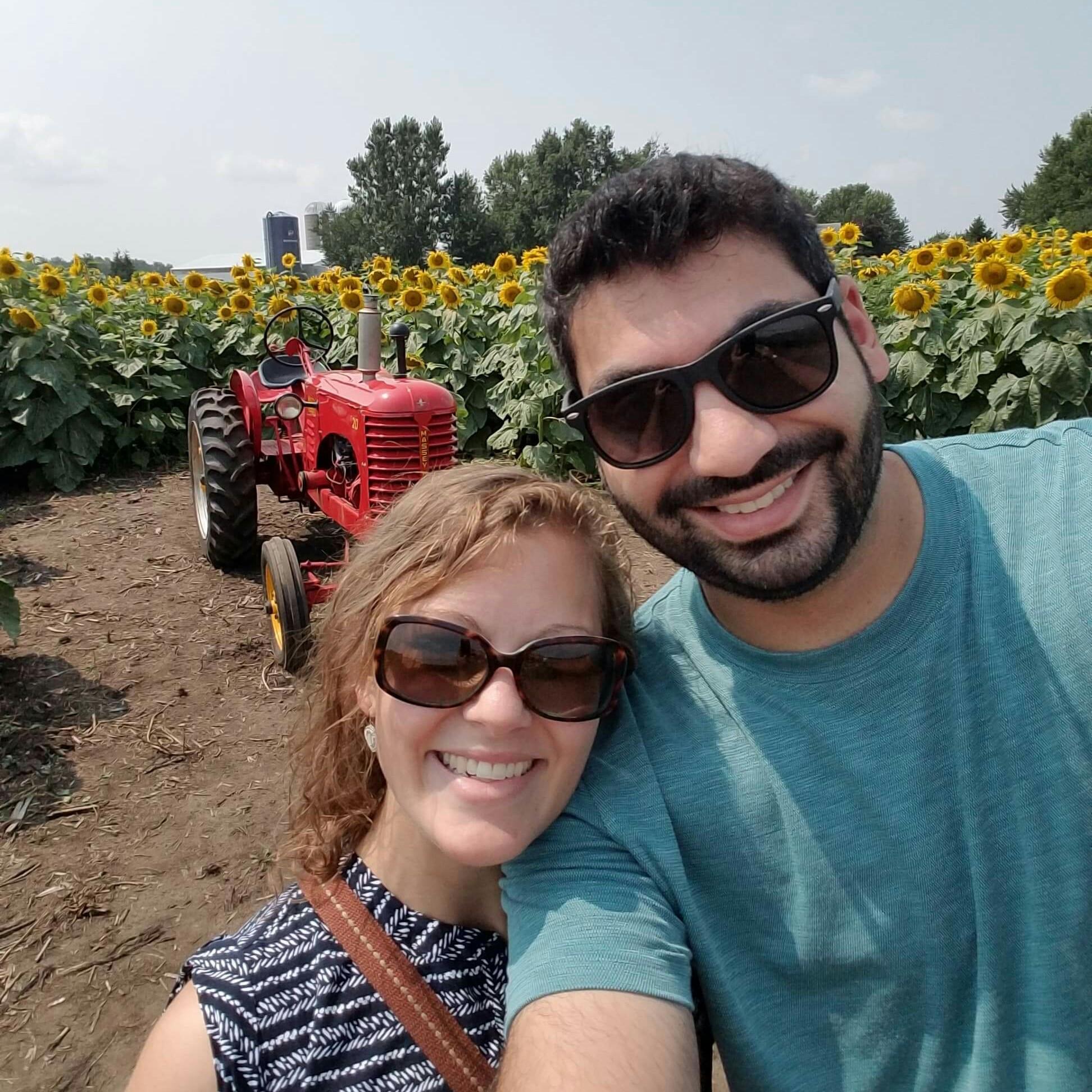 Finding our way out of the maze at the sunflower farm