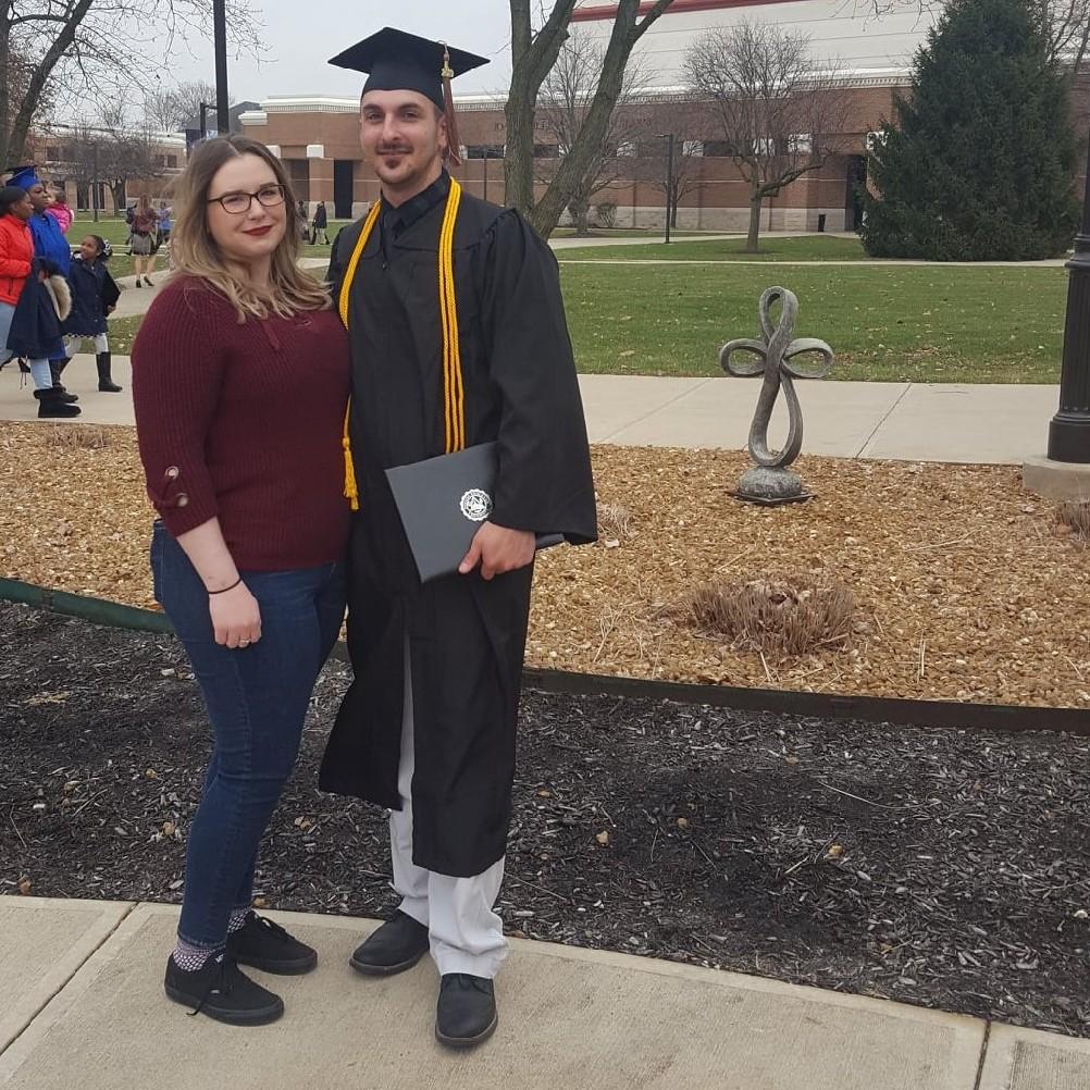 Brannie graduation in December 2019.