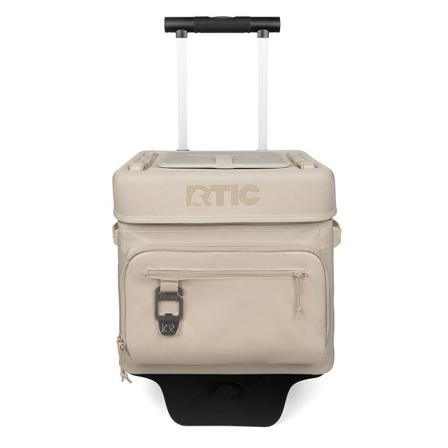 RTIC 40 Can Everyday Wheeled Cooler, Soft Sided Insulated Portable Rolling Collapsible Cooler Bag with Wheels and Handle for Outdoor, Beach, Camping, Sports, Travel, Leakproof