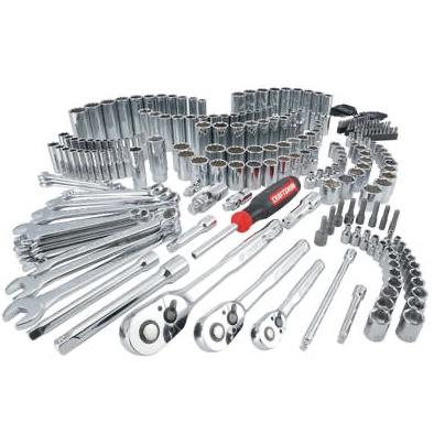 Craftsman 1/4, 3/8 and 1/2 in. drive Metric and SAE 6 and 12 Point Mechanic's Tool Set 308 pc