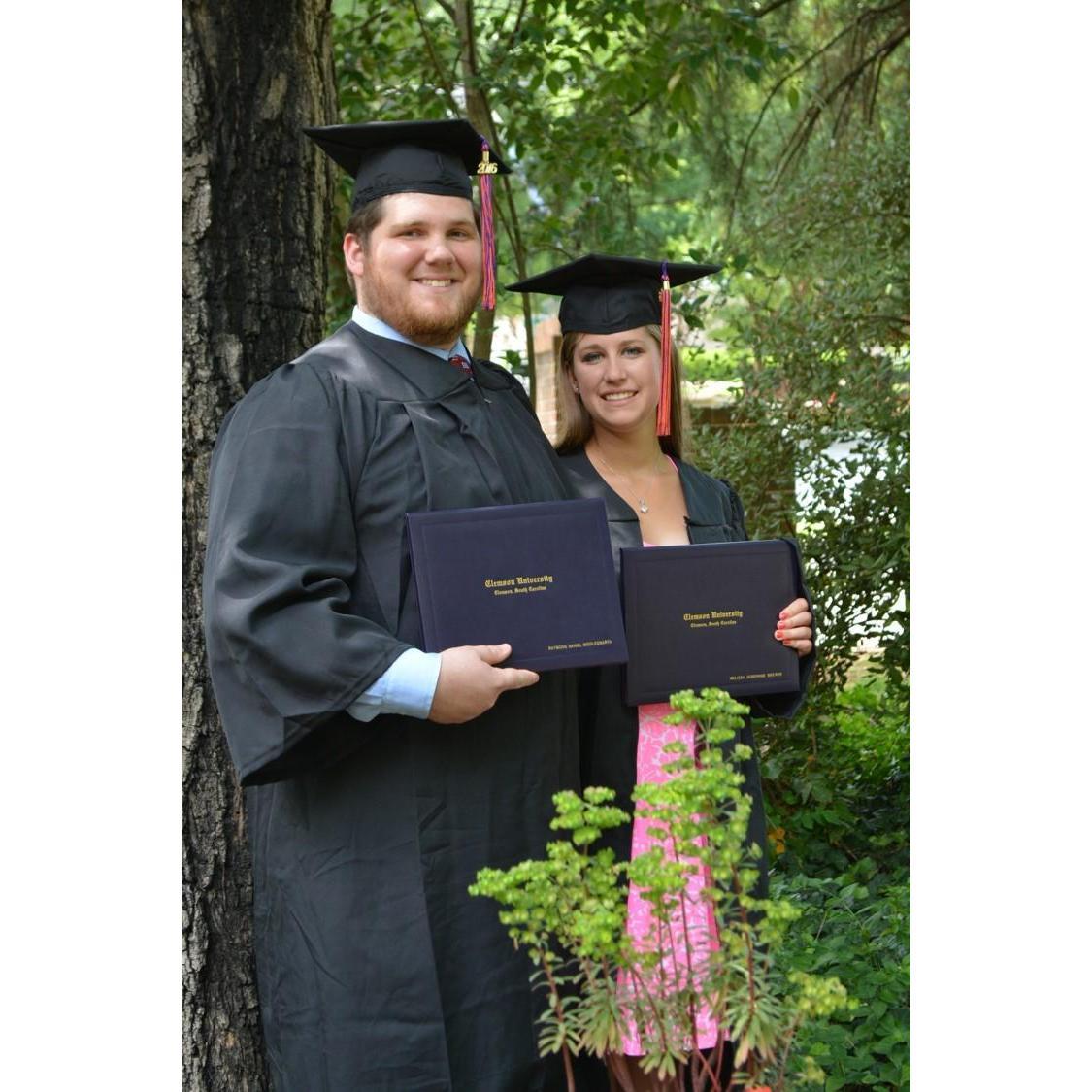Graduated Clemson with my degree and my future husband