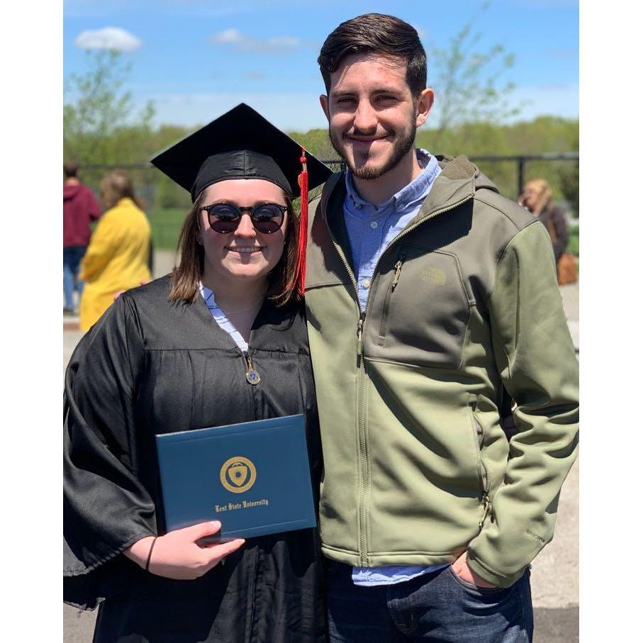 Jordan's college graduation from Kent State University, May 2019.