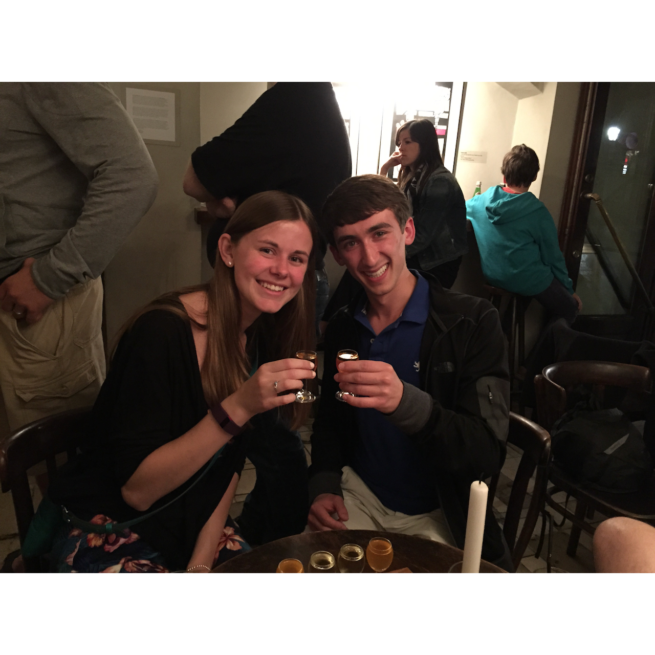 2015 - Krakow, Poland - Vodka bar with new Irish friends