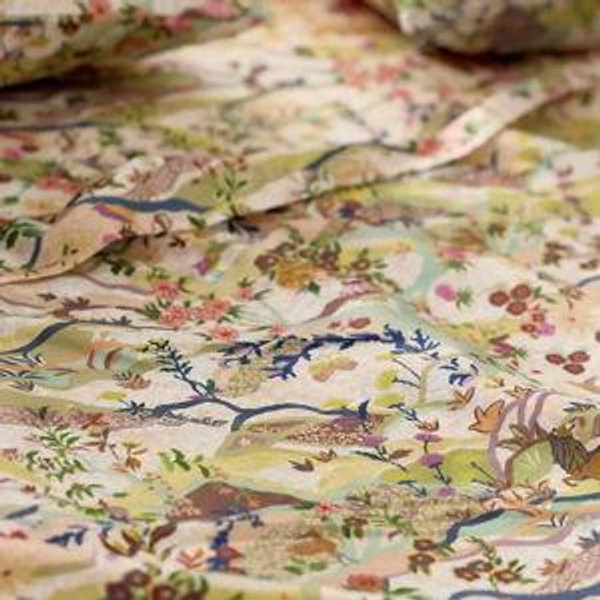 Organic Cotton Sateen Printed Sheet Set - Full size