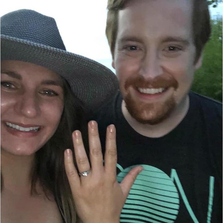 Snapped right after we got engaged!