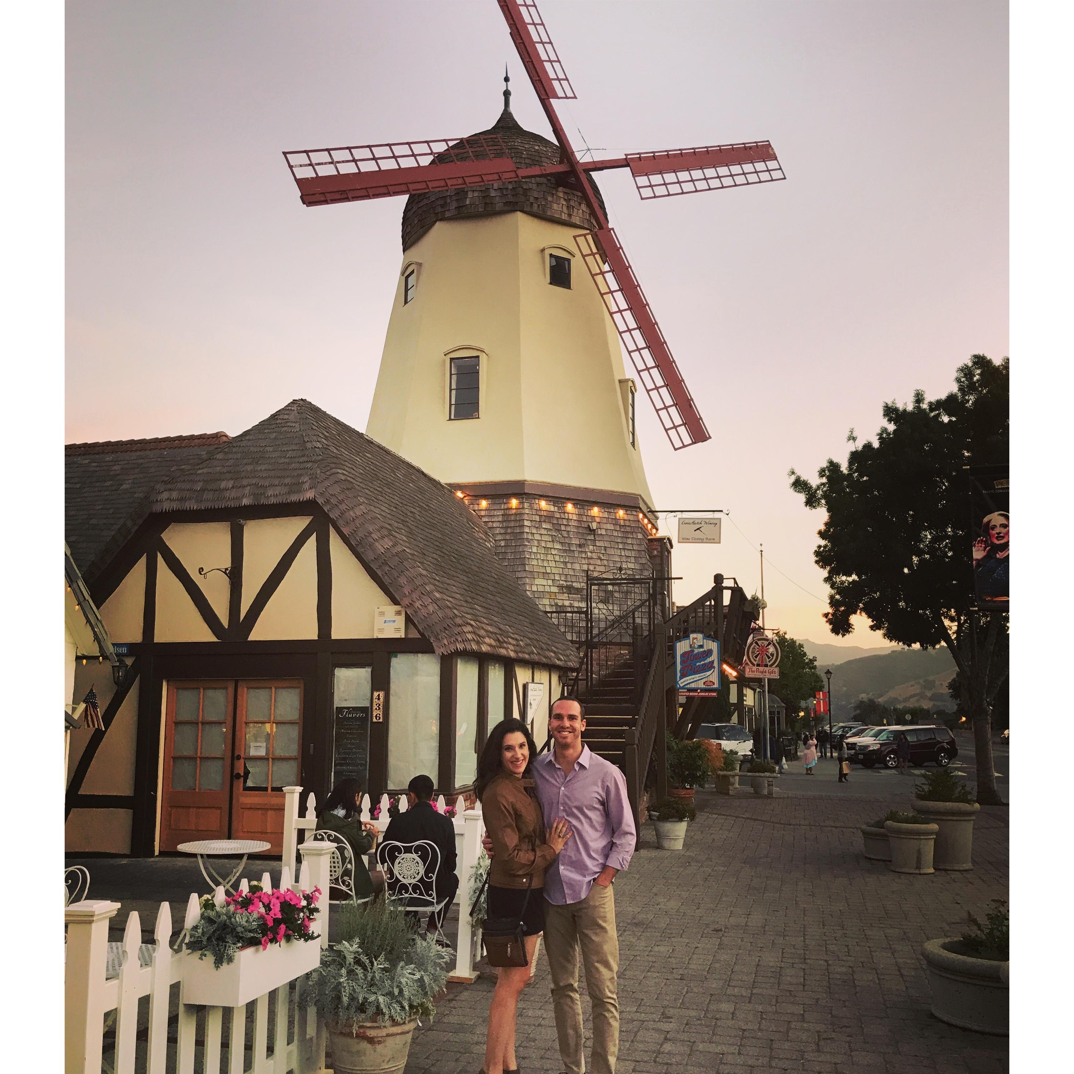 Solvang, CA: First road trip together.