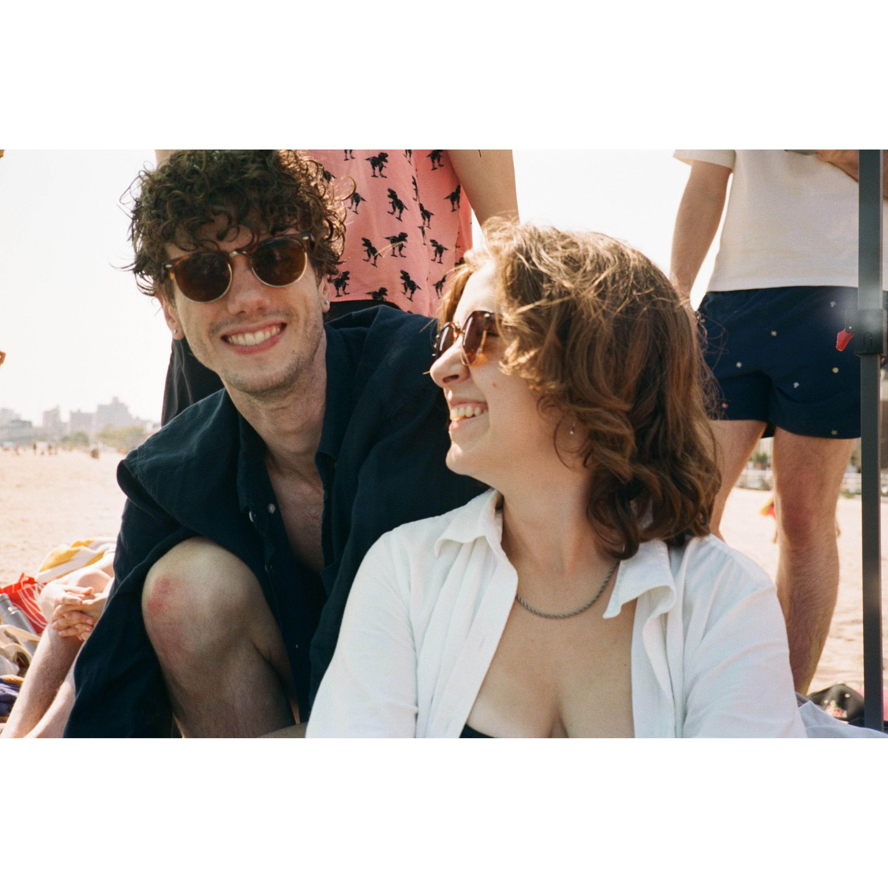 at the beach